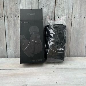 Styled Electric (Battery Operated) Heated Thermal Gloves- Black NIB!